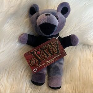 1998 Jerry Garcia Grateful Dean Liquid Blue Plush Bear Purple & Black 8”‎ Tags